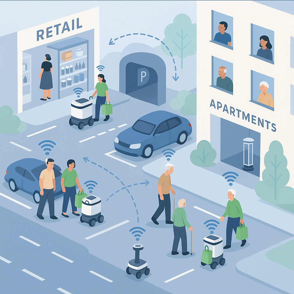 Smart Robotic Assistance for Buildings, Communities & Retail Spaces